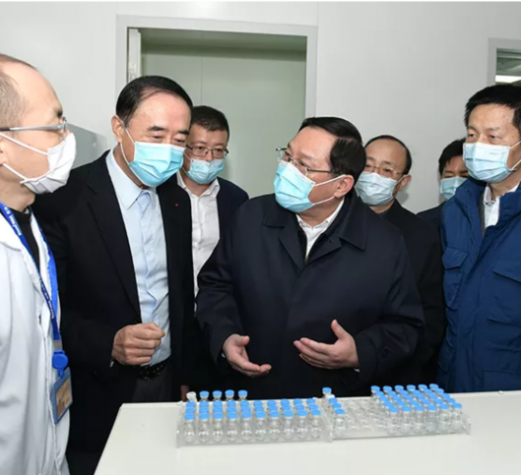 上海市委书记李强调研同济疫苗研发团队