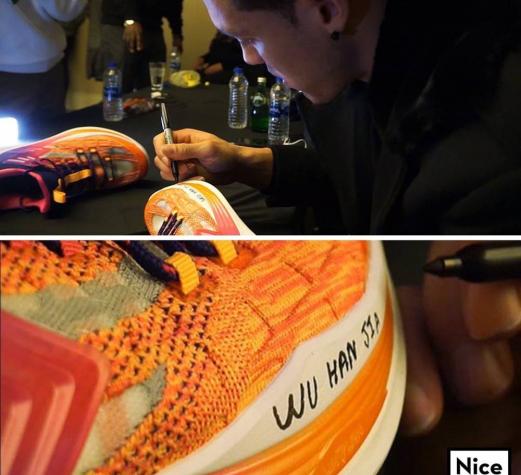 戈登签约中国球鞋品牌 上脚“武汉加油”战靴参加扣篮大赛